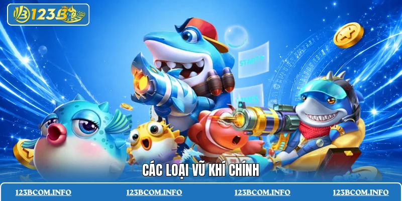 Các loại vũ khí chính