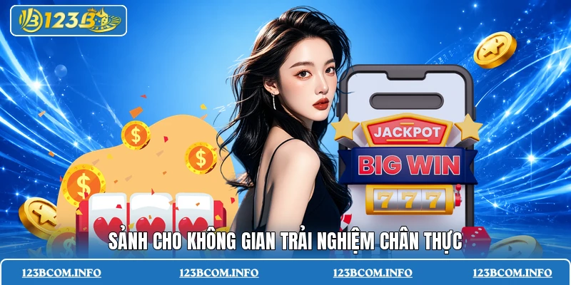 Sảnh cho không gian trải nghiệm chân thực
