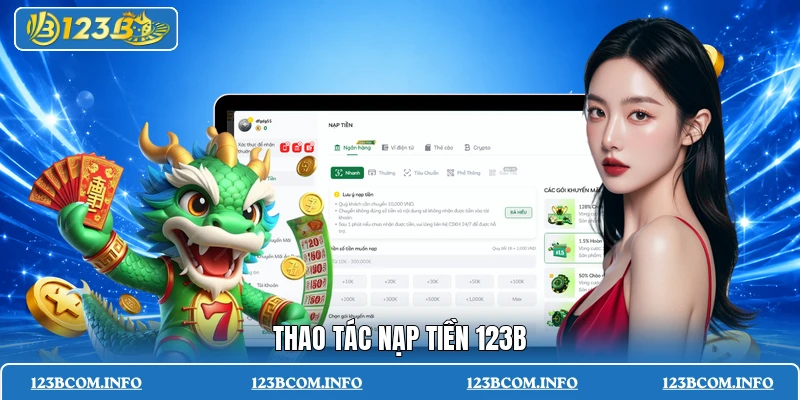 Thao tác nạp tiền 123B